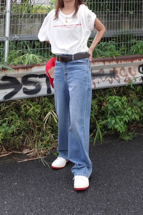 ルーズストレートデニム